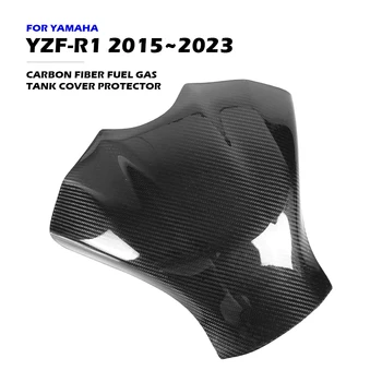 Za YAMAHA YZF-R1 2015~2023 Motocikel Ogljikovih Vlaken Goriva, Plina, Pokrov Rezervoarja Zaščitnik R1 Dodatki