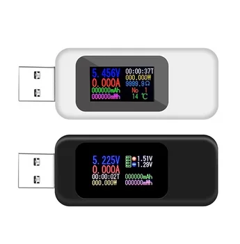 10 v 1 DC Tip-C USB Tester Trenutno 4-30V Napetosti, Merilnik Časa Ampermeter Digitalni Monitor Cut-off Indikator Napajanja Banka Polnilnik