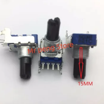 2pcs za ALPE RK11 Potenciometer B50K os dolžina 15 mm ojačevalnik Glasnost potenciometra 4 pin položaju
