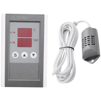 Zl-7816A,12V,Temperatura & Vlažnost Krmilnik,Termostat In Hygrostat,Inkubator Vlažnost,Inkubator Krmilnik