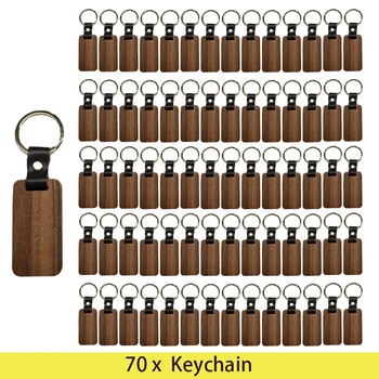 70pcs Avto Ključnih Verige Lesa Keyring Keychain DIY Ključa Imetnika za Dekle Moški Ženske Lady