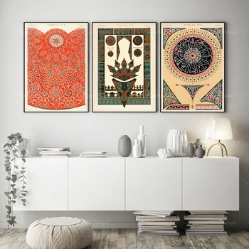 Vintage Doma Dekor turški Stil Vzorec Fotografij Grafično Oblikovanje Plakatov iz Vzorec Plakati Vzorec Wall Art Vzorec Retro Dekor