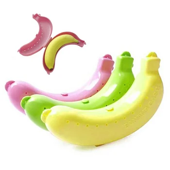 Srčkan Banana Primeru Zaščitnik Polje Potovanje Posodo Prostem Sadje Banana Skladiščenje Imetnik Potovanje Pribor, Ki Je Na Zalogi Shranjevanje Organizator