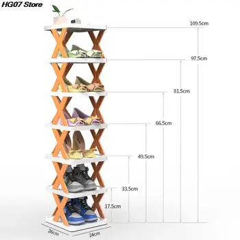 Odstranljiva Stackable Čevelj Rack Multi-Layer Čevlji Za Shranjevanje Organizator Prihranek Prostora Čevlji Polica Plastični Čevlji Omare Doma Dobave
