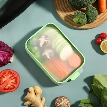 Hrana Silikona Film Sveže-vodenje Polje Hladilnik Zelenjave v Gospodinjstvu Lahko Freezable Microwavable Pravokotne Polje