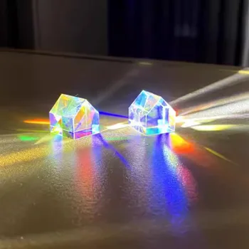 K9 Optično Steklo, Aurora Kabini Svetloba Kocke Prizmo Doma Dekor Kreativno Darilo za Rojstni dan 2pcs