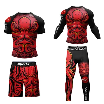 Cody Lundin MMA Enotne Obleke za Boj proti Jiu Jitsu Tradicionalnih Rashguard Moške Nastavite po Meri, Nogomet Moški Trenirko Brazilija Set