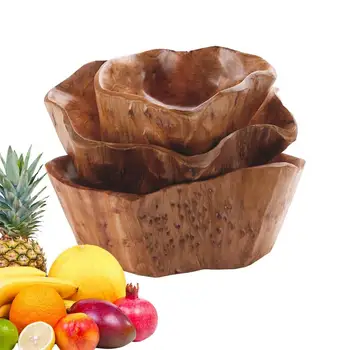 lesene sklede večnamensko gospodinjske posode, sklede prenosni & dekorativne lesene sladkarije košarico za sadje, borovih storžkov doma orodje