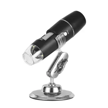 1000X 8 LED Brezžični Digitalni Mikroskop Elektronski Povečevalno Lupo Orodje Endoskop Fotoaparat s Stojalom Tablet