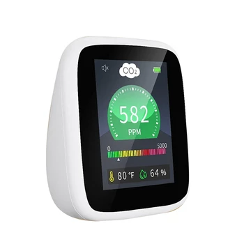 4-V-1 Kakovost Zraka Monitor CO2 Detektor Temperatura In Relativna Vlažnost Z alarmom