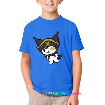 Otroci tshrits Kawaiis Kuromis Moda Fant, Dekle Oblačila Anime Risanke Čisto Pozdravljeni Kittys T-Shirt Priložnostne Obrabe 2-4