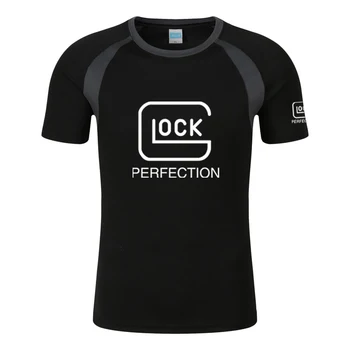 Glock kot nalašč za fotografiranje tisk nova moda, moška T-shirt poletje T-shirt kratek rokav O-vratu ulica jakna