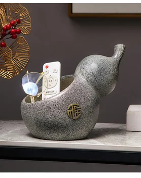 Soba Dekoracijo Umetnost Kitajski Slog Skulpture & Kipec Feng Shui Doma Dekoracijo Praktično Gourd Kiparstvo Namizja Za Shranjevanje