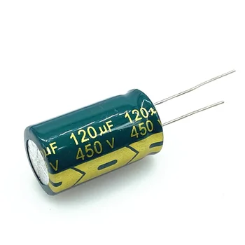 5pcs/veliko 120UF visoka frekvenca nizka impedanca 450v 120UF aluminija elektrolitski kondenzator velikost 18*30 mm 20%
