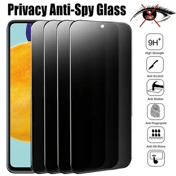 1-4Pcs Zasebnosti Screen Protector for Samsung A53 A13 A52S A52 A12 A32 A50 A51 A72 A22 A33 A73 A21S A54 S10E S20FE Anti-spy Stekla
