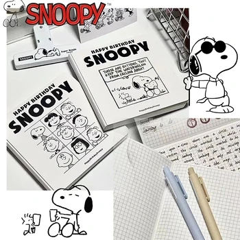 2Cps Snoopy Anime Zvezek Charlie Rjava Konice Dnevnik Kawaii Kvadratnih Knjiga Debel Zvezek Študent Beležnica Dnevnik Knjižica Priročnik
