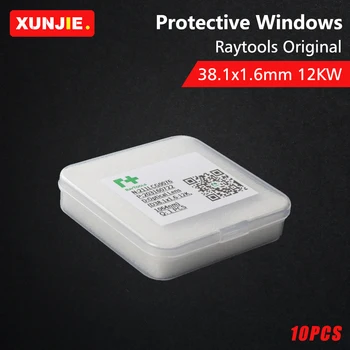 XUNJIE 10Pcs/veliko Raytools Original Zaščitna Windows 38.1*1.6 mm 211LCG0076 Za Raytools BM114 Fiber Laser rezalne Glave 0-12000W