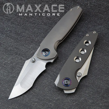 Maxace Manticore Folding Nož Titanium Ročaj CPM-MAGNACUT Rezilo Prostem Lov Kampiranje Eos Taktično Preživetje, Noži, Orodje za Darilo