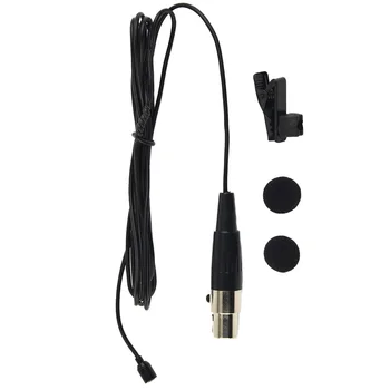Čisto Nov Lavalier Mikrofon Mic Sistem Brezžične Φ4.0 Mm 3-Pin ≥58db AKG Plug Črno Oddaja Posnetek Kompakten River