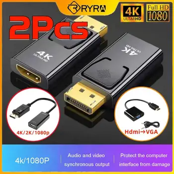 DP Moški-Ženska HDMI je Združljiv Display Port Na HDMI je Združljiv Adapter VGA Video, Audio Kabel HD 4K/2K 1080P Za PC TV Prenosnik