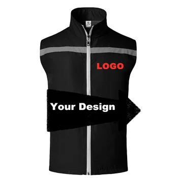 Za moške po Meri LOGO Priložnostne Majice Jakne s Fotografijo, Besedilo Žensk Reflektivni Delovne Obleke Uniforme Prostovoljec Majice