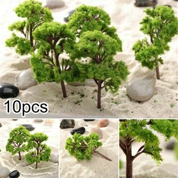 10Pcs Mini Model Drevesa Simulacijo Majhnih Dreves, Mikro Krajine Vaza Fish Tank Dekor Gospodinjski Namizno Dekoracijo Otroci Igrače
