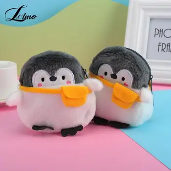 Srčkan Pingvin Piščanec Plišastih Mini Denarnice Mehko Pozitivno Energijo Pingvin Plišastih Kovanec Torbici Dekleta Ljubitelje valentinovega Darila