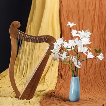19 23 Niz Liro Harfo Prenosni Mini Mahagoni Harfo Profesionalni Glasbeni Instrument Za Začetnike', Učbenik, Igranje Klavirja Darilo