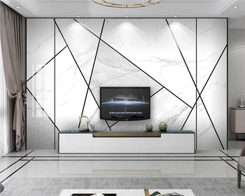 Ozadje po meri novih 3d jazz belega kamna vzorec geometrijske ozadju stene dnevna soba, spalnica restavracija zidana de papel parede